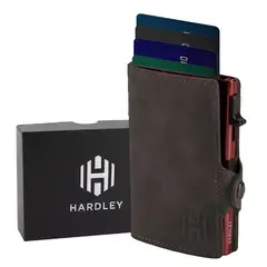 LINKON - Billetera Hombre Hardley Alta Calidad PU Bloqueo RFID