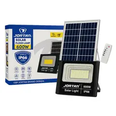 AMERICAN GENERICS - LÁMPARA REFLECTOR SOLAR LED 600W JORTAN CON CONTROL REMOTO