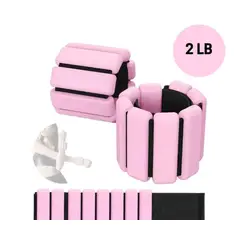 GENERICO - Pesas de Silicona para Muñecas y Piernas, de Dos Libras, para Ejercicio, Yoga, Correr, Pesas para Brazos y Manos