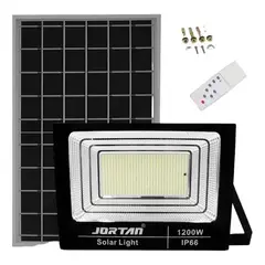 AMERICAN GENERICS - REFLECTOR LED SOLAR 1200W JORTAN CON CONTROL REMOTO