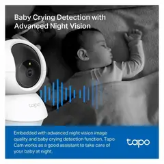 TAPO - CÁMARA TPLINK C200C DE WI-FI DE 360° CON DETECCION POR IA