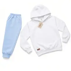 URBANISTA - SUDADERA AZUL BLANCA UNISEX