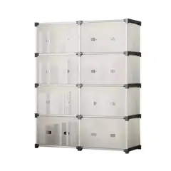GENERICO - Organizador Modular 4 Niveles Doble con Puertas