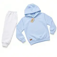 URBANISTA - SUDADERA UNISEXAZUL BLANCO