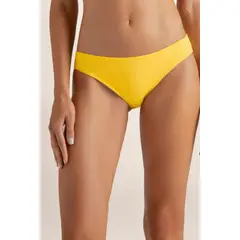 TOUCHE BALNEAIRE - Panty tanga en color sólido con letra t en baño de oro Ref. 0T87A62