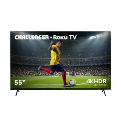 CHALLENGER - Televisor LED 55 Pulgadas 4K UHD ROKU TV