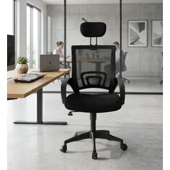 GENERICO - Silla Oficina Ergonómica Cabecero Ajustable Malla Libertad