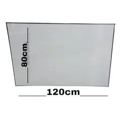 GENERICO - Tablero acrilico borrable con marco metalico120 x 80