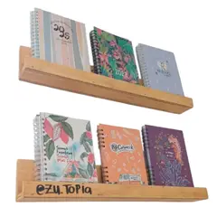 GENERICO - Repisa Flotante Madera Pino Para Cuadros Libros Y Decoración