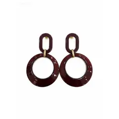ZYRAL - Aretes Vinotinto Mujer Marca ZARC03-161