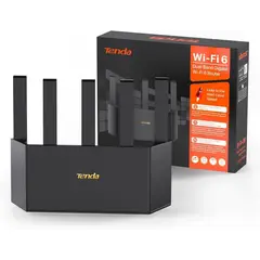 TENDA - Router Wi-Fi 6 AX1500 Dual Band Gigabit - Negro (Modelo TX2 Pro)