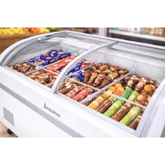 INDUFRIAL - CONGELADOR HORIZONTAL 700 L PUERTA VIDRIO