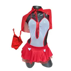 PROVOCAME - Disfraz Femenino Sexy Caperucita Roja Lenceria Erotica Mujer