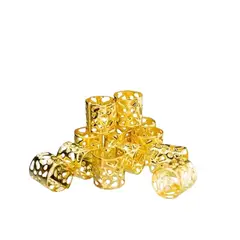 GENERICO - Abrazaderas Aros Trenza Peinados X25 Dorado