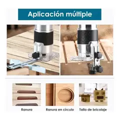 GENERICO - Rebordeadora Inalambrica Brushless 2 Baterías 21v + 2 Fresas