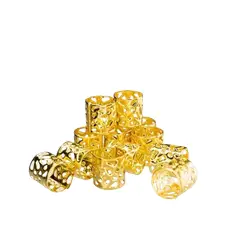 GENERICO - Abrazaderas Aros Trenza Peinados X500 Dorado