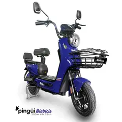 BIOBICI - Bicicleta Eléctrica Pingüi Biobicis 2026 Color SAFIRO 350W