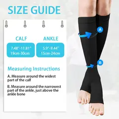 GENERICO - PANTORRILERAS MEDIAS COMPRESION ANTI VARICES CIRCULACION