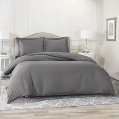 GENERICO - Duvet Cover Forro De Plumon Doble Blanco Sateen Stripe.