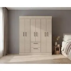RTA DESIGN - Closet Aura, Cartagena y Wengue, Con 6 Puertas y 2 Cajones
