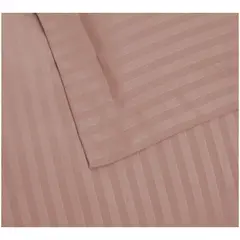 GENERICO - Duvet Cover Forro De Plumon Doble Beige Sateen Stripe.