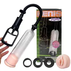 GENERICO - Bomba Crecimiento Pene + Masturbador Premium 2 En 1