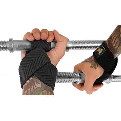 DEPORTES CBM - VENDA ELASTICA PROTECTOR DE MUÑECA PARA BARRA GYM LEVANTAMIENTO DE PESAS PESO MUERTO STRAPS