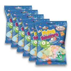 GARABATOS - Dulces Obleas Rellenas de Polvo Acido Quintin 6 Bolsas X25g