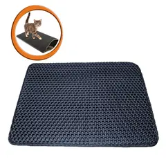 GENERICO - Tapete Recolector Arena Gatos Limpia Pata Doble Capa Arenero