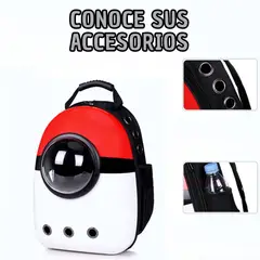 PETS - Original Mochila Transportadora Mascotas Tipo Cápsula Perros y Gatos + Obsequio