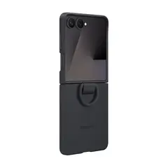 SAMSUNG - Silicone Ring Case Compatible con Galaxy Z Flip7 Negro