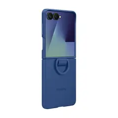 SAMSUNG - Silicone Ring Case Compatible con Galaxy Z Flip7 Azul