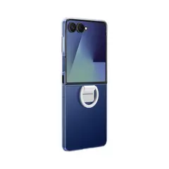 SAMSUNG - Funda con Anillo Ring Case Clear Compatible con Galaxy Z Flip7 Transparente