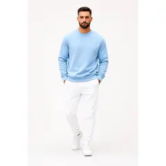 URBANISTA - SUDADERA PARA HOMBRE AZUL BLANCO