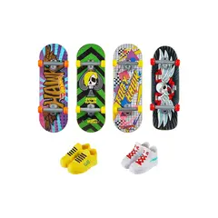 MATTEL - Hot Wheels Mini Patineta y Zapatos X 4 Unidades