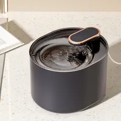 ZOCOCIO - Bebedero Dispensador De Agua Para Mascotas Fuente Eléctrica Negro