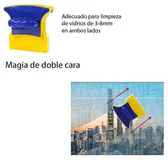 GENERICO - Limpiador De Vidrio Magnético Doble