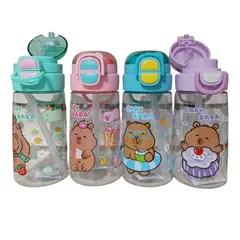 GENERICO - Termo Botilito Con Pitillo Capybara 500 ml Para Niños