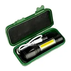 OEM - Linterna Mini Recargable Militar Led Camping WCD-511 + Estuche