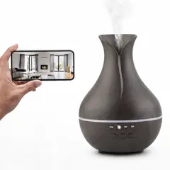 GENERICO - Cámara Espía Wifi Full HD Sensor Movimiento Humidificador Difusor Aromas
