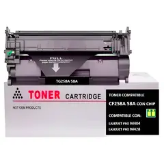 GENERICO - Toner 58a Cf258a para impresora M404dw M428fdn Con Chip