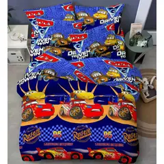 SIRENITAS - Juego de sabanas cama Sencilla Semi Doble Queen King Cars 3