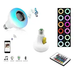 GENERICO - Bombillo Parlante Led Music Bluetooth Rgb Luz Led + Control