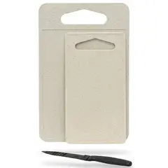 GENERICO - Set de Tablas para Picar y Cuchillo Kit de Cocina Profesional Antideslizante y Fácil de Limpiar
