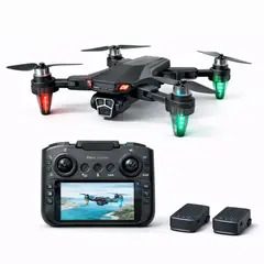 GENERICO - Drone Camara Hd Rgb Pantalla Integrada Plegable 2.4g Estuche