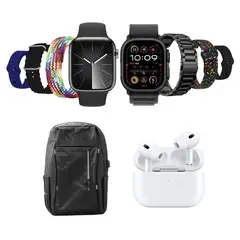 INNOVA - Smartwatch Ultra 2 Watch 9 Audífonos Pro Morral Impermeable 7 Pulsos Intercambiables