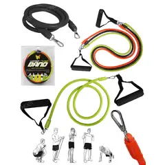 DEPORTES CBM - KIT BANDAS ELASTICAS TODAS LAS RESISTENCIAS SET X 3