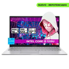 ASUS - PORTATIL INTEL CORE I3-1215U 16GB RAM 512GB SSD 15 FHD