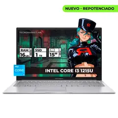 ASUS - PORTATIL INTEL CORE I3-1215U 16GB RAM 1TB SSD 15 FHD
