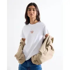 SEVEN SEVEN - Camiseta Cuello Redondo Gráfico Frontal Para Mujer Blanco